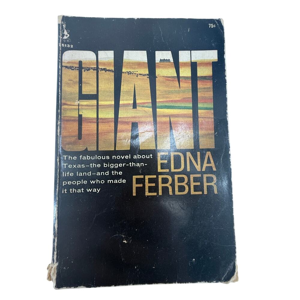 Giant Edna Ferber Vintage 1966 Paperback Texas Novel Pocket Cardinal Western